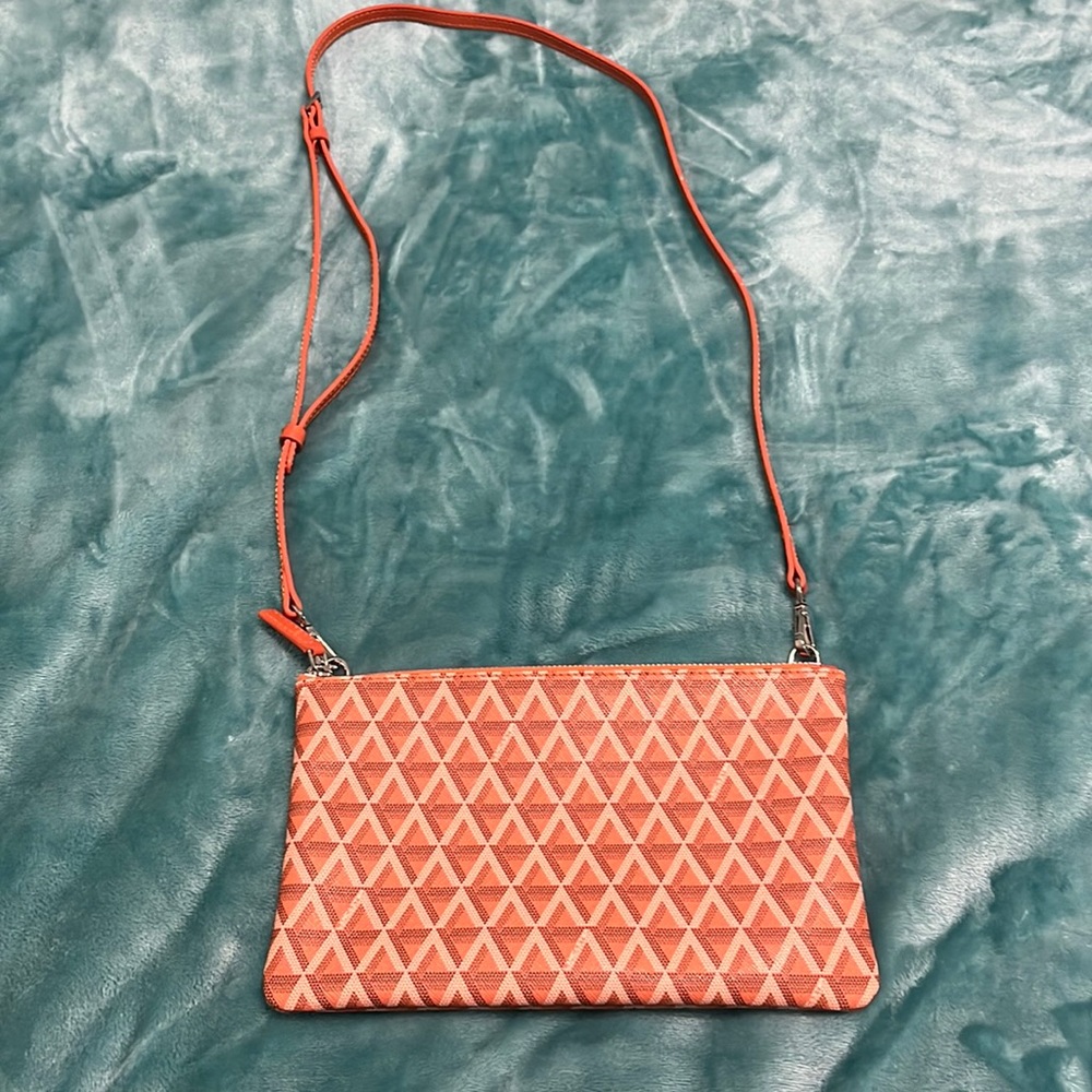 Lancaster orange design crossbody bag